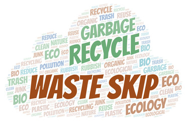 Obraz premium Waste Skip word cloud.
