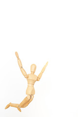 ジャンプするデッサン人形