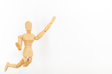 ジャンプするデッサン人形