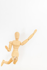 ジャンプするデッサン人形