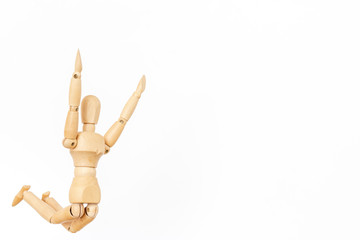 Fototapeta premium ジャンプするデッサン人形