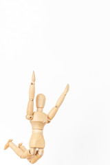 ジャンプするデッサン人形