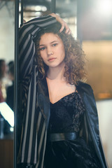 beautiful curly girl
