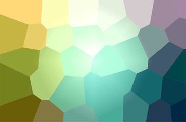 Abstract illustration of green, yellow Giant Hexagon background