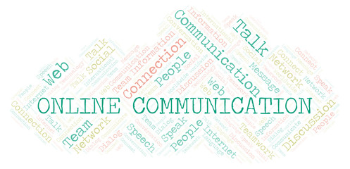 Online Communication word cloud.