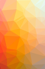 Obraz premium Illustration of abstract Orange, Yellow vertical low poly background. Beautiful polygon design pattern.