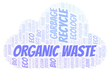 Obraz premium Organic Waste word cloud.