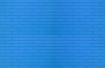 Blue color brick wall texture for graphic background images