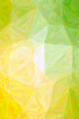 Yellow, green and white Oil Paint with dry brush vertical background illustration.