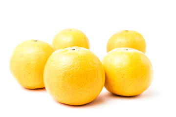 oranges fresh Rich in Vitamin C isolated on white background and clipping path