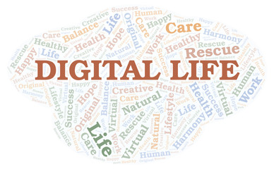 Digital Life word cloud.