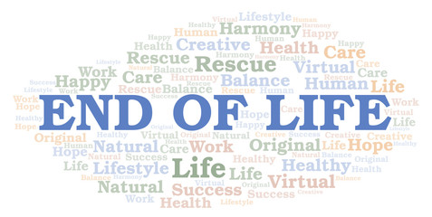End Of Life word cloud.