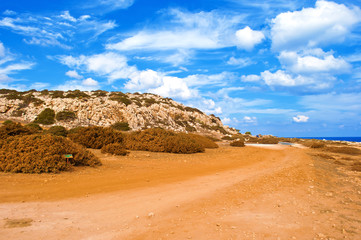 Image of rough limestone coastline near Cape Greco
