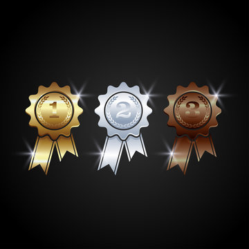 award medals vector