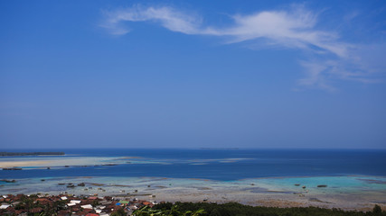 clear blue sky at karimunjawa