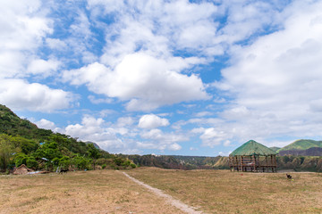 Beautiful sunrise sky at Mt. Pinatubo