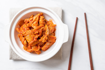 stir-fried pork with kimchi