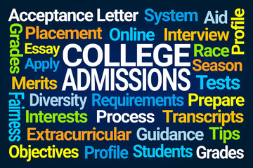 College Admissions Word Cloud