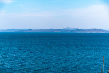 Fototapeta na wymiar View of the Amur Bay from the city of Vladivostok