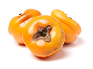 persimmon on white background 