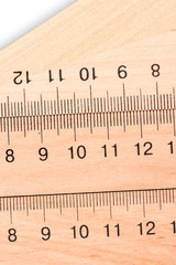 Office line close-up. measurement of magnitude. centimeter close up. millimeter close up.