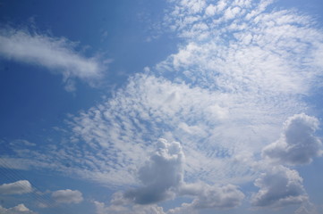 blue sky with clouds