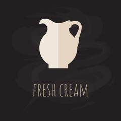 Vector_illustration with coffee and coffee dishes