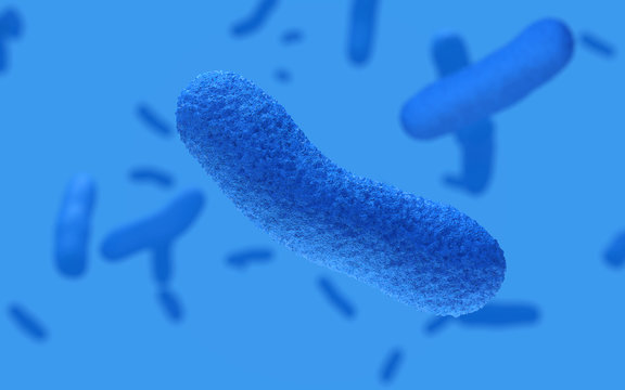 Germ infection and bacterial disease epidemic, 3d rendering,conceptual image.