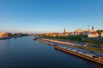 Obraz premium Embankment of the Oder in Szczecin