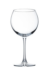 Empty glass with reflection.