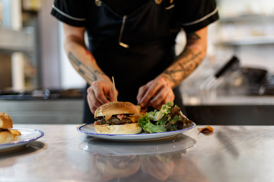 chef preparing food in the kitchen