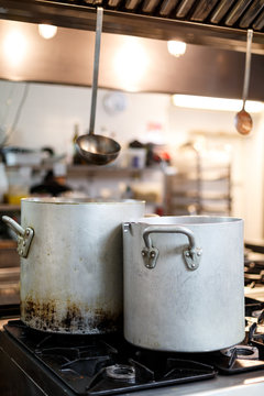 cooking in the kitchen