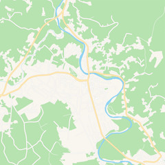 Teslic, Bosnia and Herzegovina printable map
