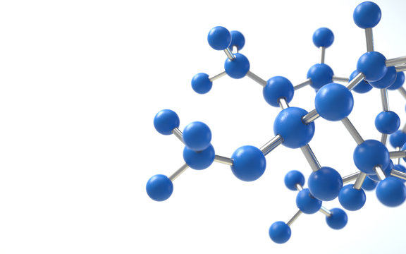 molecule model. Science concept. 3d rendering,conceptual image.