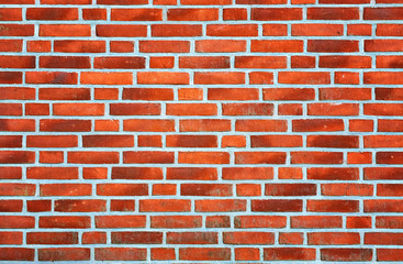 New Red Brick Wall Background.