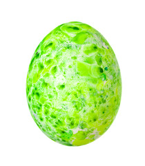 Colorful Easter Egg isolated on white
