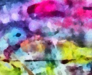 Original abstract painting at canvas. Mixed media pattern. Hand drawn art background.