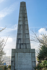 The Martyrs' Monument in Lewes, remembering the  seventeen protestant martyrs' who were burnt to...