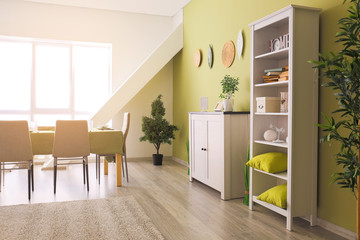 Stylish interior of dining room