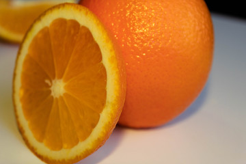orange on a white background
