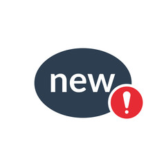 Fototapeta na wymiar New icon with exclamation mark. New icon and alert, error, alarm, danger symbol