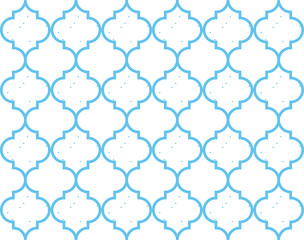 Moroccan Quatrefoil Seamless Pattern Mosaic Ogee Vector