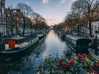 Naklejka premium canal in amsterdam