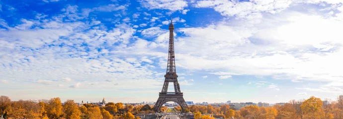 Keuken spatwand met foto eiffel tower in paris © Elcio