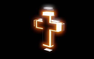 3D Christian cross