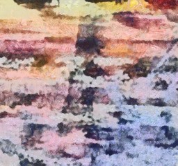 Macro detailed splashes and strokes of oil brush on paper. Simple colorful bright pattern. Old vintage rough texture. HQ design pattern. Shape close up painting.