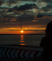 Fototapeta premium sunset on the sea