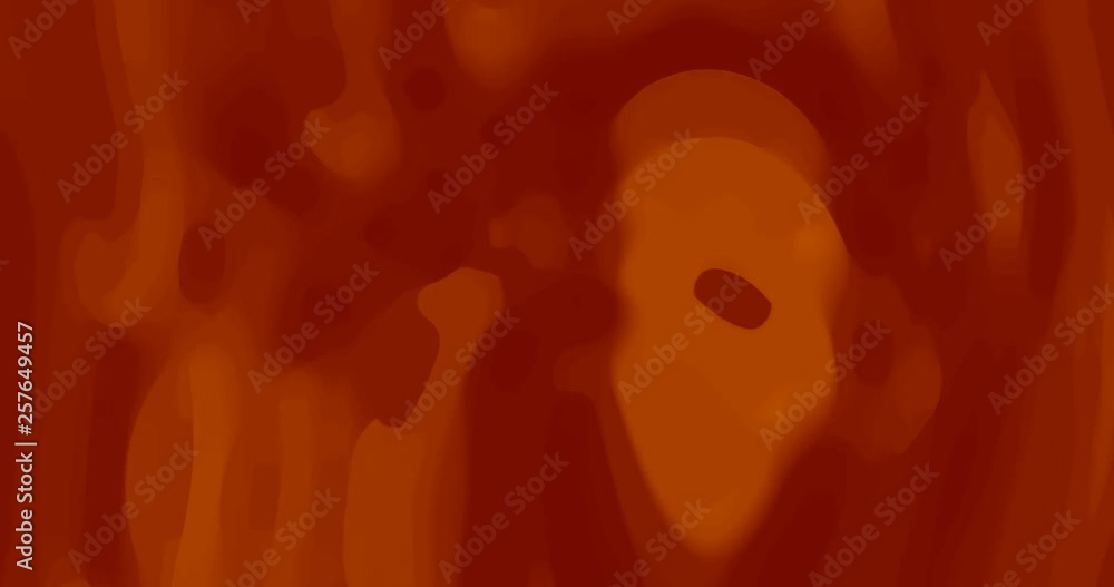 Poster 60fps abstract cg pulsating dark loopable background - orange moving curves seamless loop 4k animati