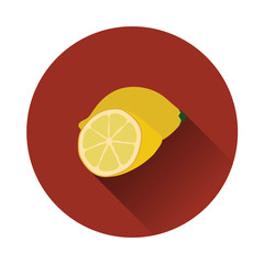 Flat design icon of Lemon