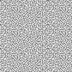 Fototapeta premium Großflächiges nahtloses Labyrinth Muster